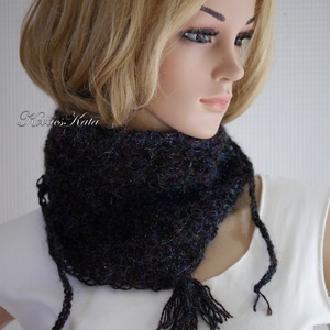 ROXY / glamour - kézzel kötött design mohair sálkendő  - ruha & divat - sál, sapka, kendő - sál - Meska.hu