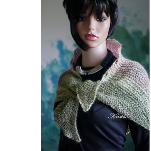 NAKO KENDŐ / erdei gyümölcs - kézzel kötött színátmenetes alpaka vállkendő - ruha & divat - sál, sapka, kendő - vállkendő - Meska.hu