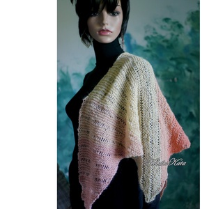 MOHAIR DREAM KENDŐ / citrus - kézzel kötött színátmenetes vállkendő - Meska.hu