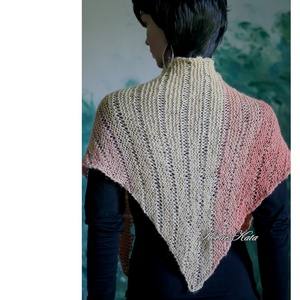 MOHAIR DREAM KENDŐ / citrus - kézzel kötött színátmenetes vállkendő - ruha & divat - sál, sapka, kendő - vállkendő - Meska.hu