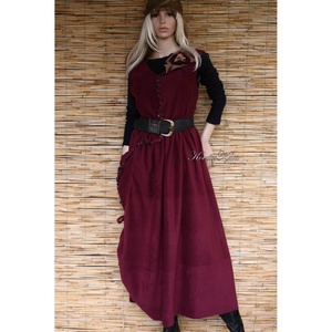 BÍBORKA - college-style polár flapper ruha, kötényruha - ruha & divat - női ruha - ruha - Meska.hu