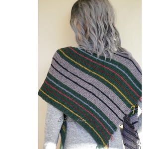 SKY KENDŐ / forest - kézzel kötött exkluzív alpaka vállkendő, sálkendő - ruha & divat - sál, sapka, kendő - vállkendő - Meska.hu