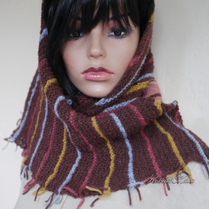 SKY KENDŐ / melankólia  - kézzel kötött exkluzív alpaka vállkendő, sálkendő - Meska.hu