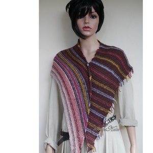 SKY KENDŐ / melankólia  - kézzel kötött exkluzív alpaka vállkendő, sálkendő - Meska.hu