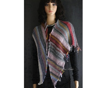 SKY KENDŐ / peru - kézzel kötött exkluzív alpaka vállkendő, sálkendő - ruha & divat - sál, sapka, kendő - vállkendő - Meska.hu