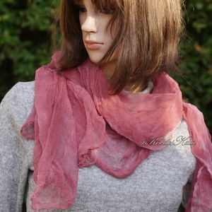 MULL-KENDŐ / darkrose - batikolt géz sál - Meska.hu