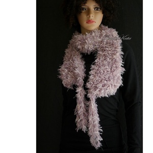 SUBA-SÁL - extravagáns sál, nyakmelegítő / púder - Meska.hu