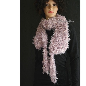 SUBA-SÁL - extravagáns sál, nyakmelegítő / púder - Meska.hu