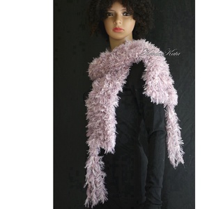 SUBA-SÁL - extravagáns sál, nyakmelegítő / púder - ruha & divat - sál, sapka, kendő - sál - Meska.hu