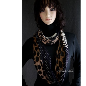 INFINITY / africa - extravagáns körsál, csősál  - ruha & divat - sál, sapka, kendő - sál - Meska.hu