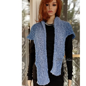 BUKLÉ KENDŐ - kézzel kötött vállkendő, sálkendő - ruha & divat - sál, sapka, kendő - vállkendő - Meska.hu