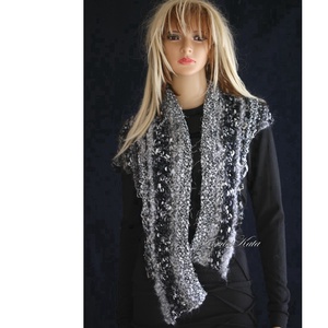 MANDRAGORA LUX - exkluzív kötött vállkendő, sálkendő - ruha & divat - sál, sapka, kendő - vállkendő - Meska.hu