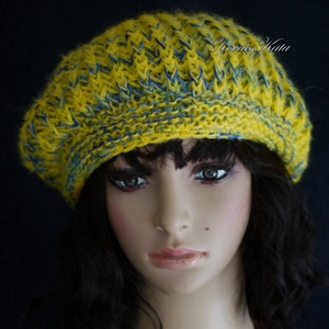 LORCA JOKER - egyedileg festett exkluzív suri-alpaka kézzel kötött sapka, barett - ruha & divat - sál, sapka, kendő - sapka - Meska.hu