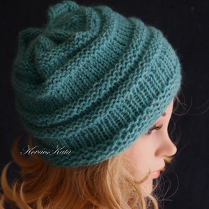 BOSZI KESZTYŰ / gyapjú-moher - kézzel kötött rövid kesztyűszár, kézmelegítő / óceán - ruha & divat - sál, sapka, kendő - kesztyű - Meska.hu