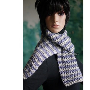 ALPACA SÁL - kézzel kötött 100% alpaka gyapjú hosszú sál - ruha & divat - sál, sapka, kendő - sál - Meska.hu