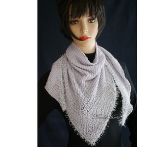  SILVER KENDŐ - exkluzív kézzel kötött BabyAlpaca Silk vállkendő - Meska.hu