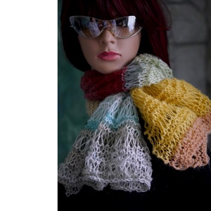 MOHAIR DREAM CSIPKEKENDŐ - kézzel kötött színátmenetes vállkendő, sálkendő - Meska.hu