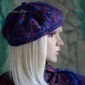ALETTA / hexe - exkluzív kézzel kötött deluxe silk + silkmohair svájci sapka, barett - ruha & divat - sál, sapka, kendő - sapka - Meska.hu