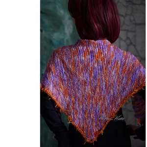  DELUXE SILK VÁLLKENDŐ - exkluzív kézzel kötött-festett selyem-jak- merinó kendő / marokkó - ruha & divat - sál, sapka, kendő - vállkendő - Meska.hu