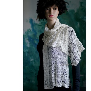 BABYALPACA SILK SÁLKENDŐ - exkluzív kézzel kötött vállkendő - Meska.hu