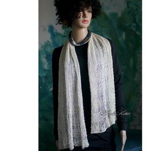 BABYALPACA SILK SÁLKENDŐ - exkluzív kézzel kötött vállkendő - ruha & divat - sál, sapka, kendő - vállkendő - Meska.hu