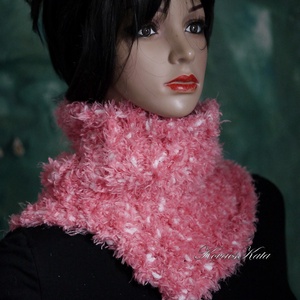 TEKNŐCKE / bogyós rose - extravastag kézzel kötött kámzsa, csősál, nyakmelegítő KÉSZLETEN - ruha & divat - sál, sapka, kendő - sál - Meska.hu