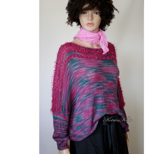 DONA / deluxe - exkluzív kézzel kötött-festett merinó-selyem-jak design pulóver KÉSZLETEN - Meska.hu