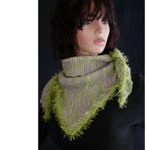  DELUXE SILK VÁLLKENDŐ - exkluzív kézzel kötött-festett selyem-jak- merinó kendő / ligetszépe KÉSZLETEN - ruha & divat - sál, sapka, kendő - vállkendő - Meska.hu