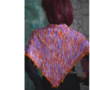  DELUXE SILK VÁLLKENDŐ - exkluzív kézzel kötött-festett selyem-jak- merinó kendő / marokkó  , Ruha & Divat, Sál, Sapka, Kendő, Vállkendő, Kötés, Festett tárgyak, MESKA