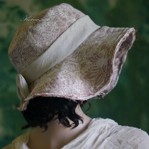 AGATHA - bohém design jacquard lenszövet kalap - ruha & divat - sál, sapka, kendő - kalap - Meska.hu