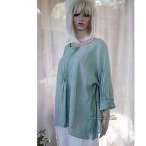 ABIGÉL - lagenlook design tunika / jadezöld - ruha & divat - női ruha - tunika - Meska.hu