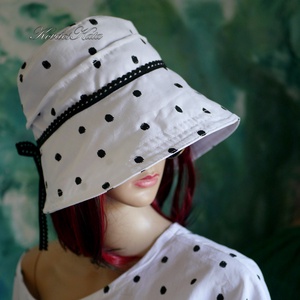 MONACO CLOCHE - exkluzív nyári vászon kalap  - ruha & divat - sál, sapka, kendő - kalap - Meska.hu