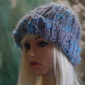 KIRA BEANIE  - trendi kid-mohair kézzel kötött sapka/ noppos - Meska.hu