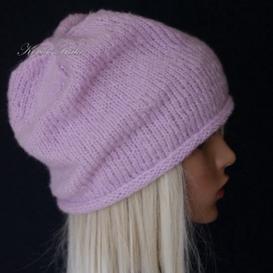 EPERKE BEANIE - trendi kézzel kötött kidmoher-akril sapka  - ruha & divat - sál, sapka, kendő - sapka - Meska.hu