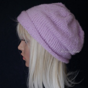 EPERKE BEANIE - trendi kézzel kötött kidmoher-akril sapka  - ruha & divat - sál, sapka, kendő - sapka - Meska.hu