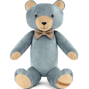Brum Bear  kék, kézzel készített, sorszámozott prémium teddy maci  egyedi ajándék lakásavatóra, évfordulóra , Játék & Sport, Plüssállat & Játékfigura, Maci, Hímzés, Varrás, MESKA