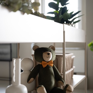 Brum Bear  khaki zöld, kézzel készített, sorszámozott prémium teddy maci  szép ajándék évfordulóra, lakásavatóra - játék & sport - plüssállat & játékfigura - maci - Meska.hu