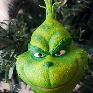 Grinch Karácsonyfa dísz. - karácsony - karácsonyi lakásdekoráció - karácsonyfadíszek - Meska.hu