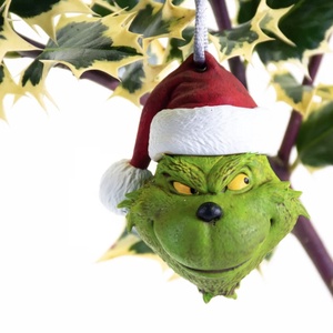 Grinch Karácsonyfa dísz., Karácsony, Karácsonyi lakásdekoráció, Karácsonyfadíszek, Festett tárgyak, Újrahasznosított alapanyagból készült termékek, MESKA