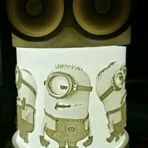 Minionos asztali lámpa. - otthon & életmód - lámpa - asztali lámpa - Meska.hu