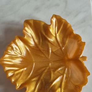 Ékszertartó epoxy falevél. - ékszer - ékszertartó - ékszertartó tál - Meska.hu