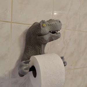 Dínós T-rex,wc-papír tartó. - otthon & életmód - fürdőszoba - fürdőszobai dekoráció - Meska.hu