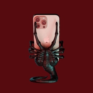 Alien,telefontartó., Táska & Tok, Pénztárca & Más tok, Telefontok, Festett tárgyak, Újrahasznosított alapanyagból készült termékek, MESKA