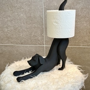 Kutyusos wc-papír tartó., Otthon & Életmód, Fürdőszoba, Fürdőszobai dekoráció, Festett tárgyak, Újrahasznosított alapanyagból készült termékek, MESKA