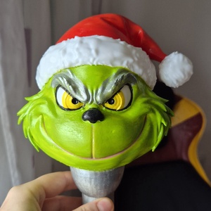 Grincses,csúcsdísz. - karácsony - karácsonyi lakásdekoráció - karácsonyfadíszek - Meska.hu