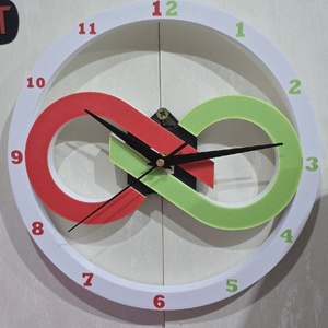 Fali óra., Otthon & Életmód, Dekoráció, Fali és függő dekoráció, Falióra & óra, Festett tárgyak, Újrahasznosított alapanyagból készült termékek, 3d Nyomtatóval készített termék ,ami kézzel festett. ABS műanyagból készül,ami nagyon erős anyag,le..., MESKA