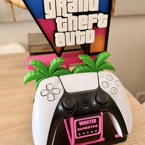 GTA VI kontroller tartó. - otthon & életmód - tárolás & rendszerezés - kontroller tartók - Meska.hu