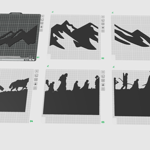 3D Nyomtatott Fali Dekoráció - Lord of the rings - Meska.hu