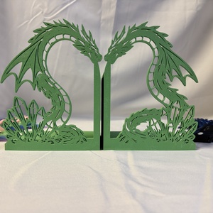 Sárkányos könyvtámasz 3D nyomtatott - otthon & életmód - dekoráció - asztal és polc dekoráció - könyvtámasz - Meska.hu