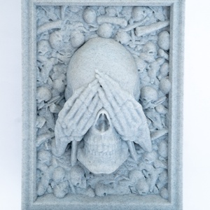 Three Wise skulls koponyák - otthon & életmód - dekoráció - fali és függő dekoráció - falra akasztható dekor - Meska.hu